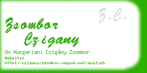 zsombor czigany business card